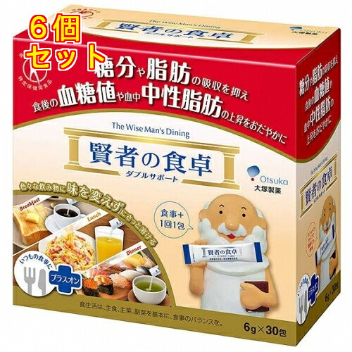 智者のちゃぶ台 ダブル受け支える（6g×30包）×6個