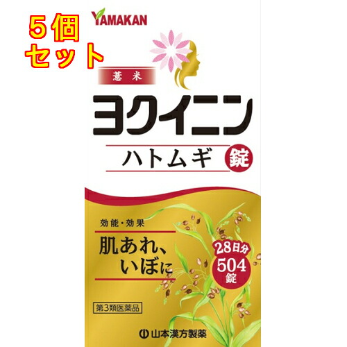 【第3類飲み薬】山本漢方 ハトムギ錠 504錠×5個