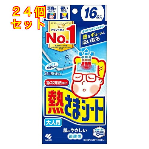 熱さま居敷き 成年者用 16枚（2枚×8包）×24個【E-2659】