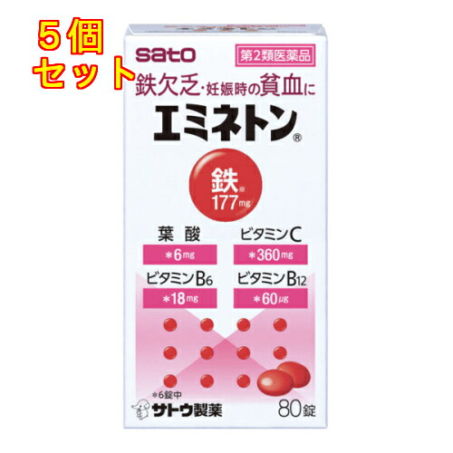 【第2類飲み薬】エミネトン 80錠×5個