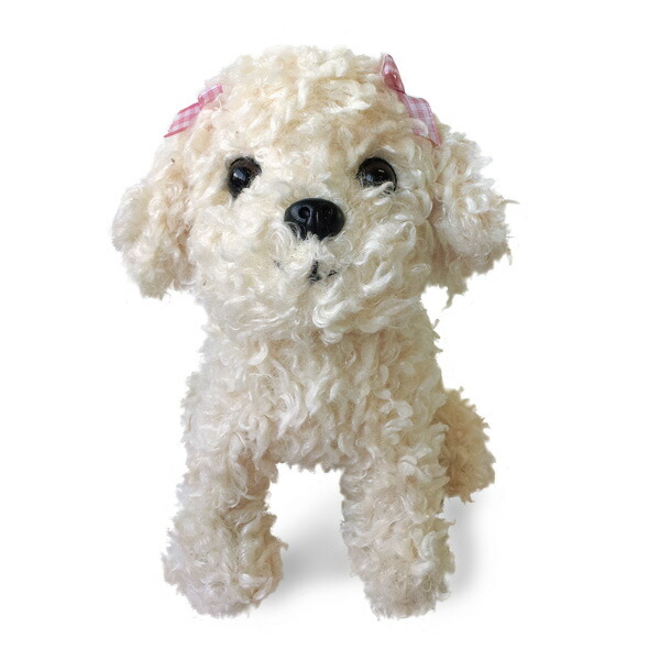 white puppy stuffed animal