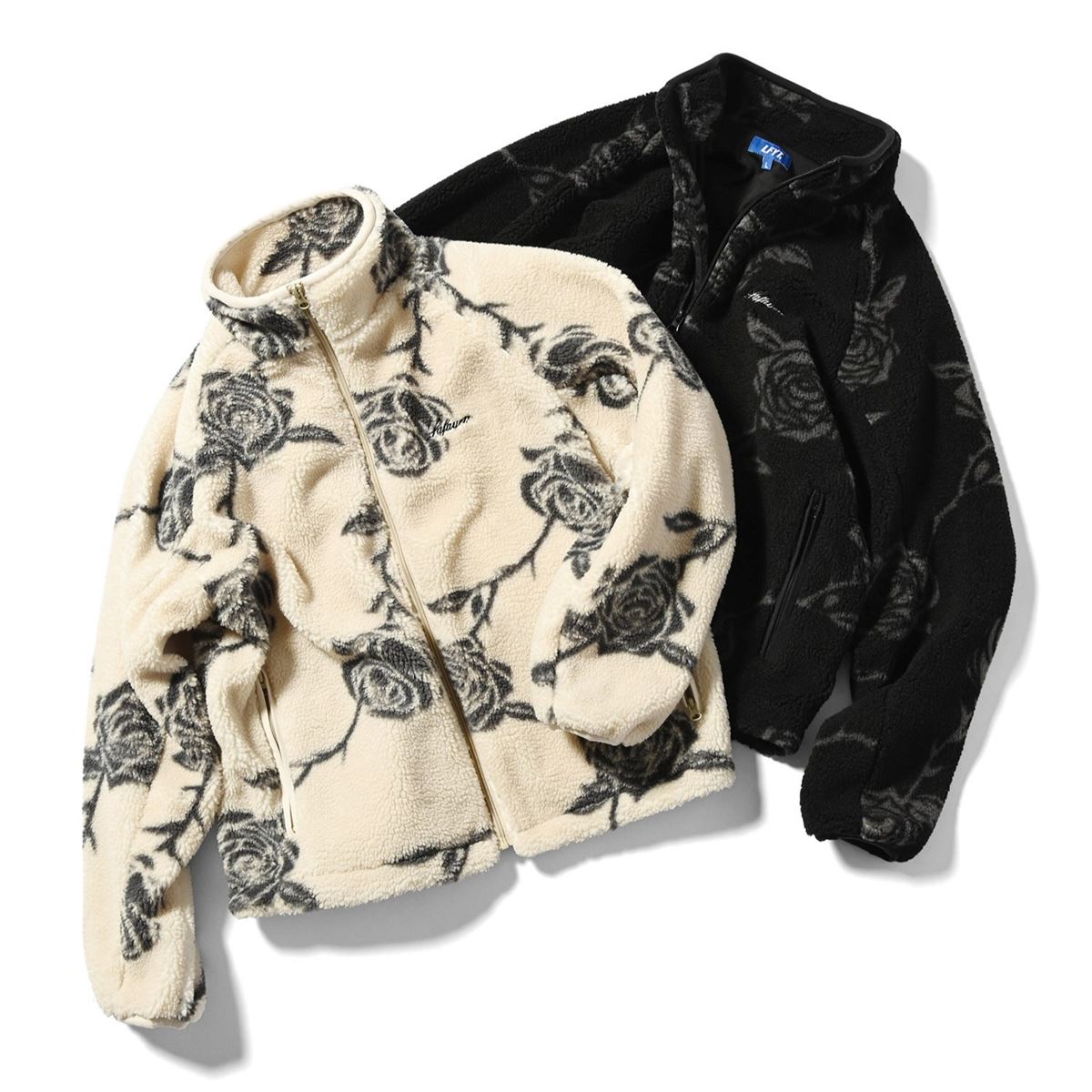 【美品】ラファイエット × プラド ミュージアム　パフジャケット 総柄 美品】ラファイエット × プラド ミュージアム パフジャケット 総