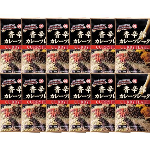 【12袋セット】香辛館カレーフレーク 1kg テーオー 本格 スパイス 自宅で簡単 本格カレー まとめ買い 大容量 ルー カレールー|LaffeyStore