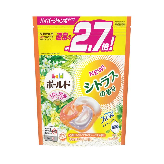 P＆G　ボールド　ジェルボール　シトラス＆ヴァーベナ　超メガ　88個　4袋　AP Amazon | P&G ボールド ジェルボール4D 心弾けるシトラス