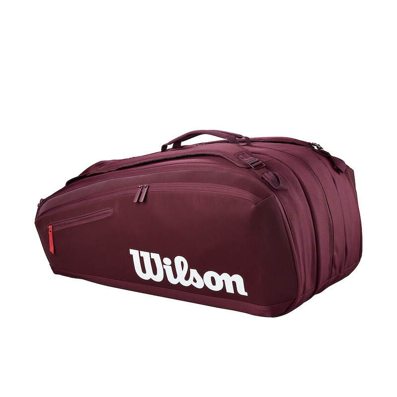 【2026年モデル】Wilson（ウイルソン）テニスバッグ ディファイア V1 ラケットバッグ 15PK レッド （Defyer V1 Racket Bag 15PK RD）WR8058001001｜テニスプロショップラフィノ