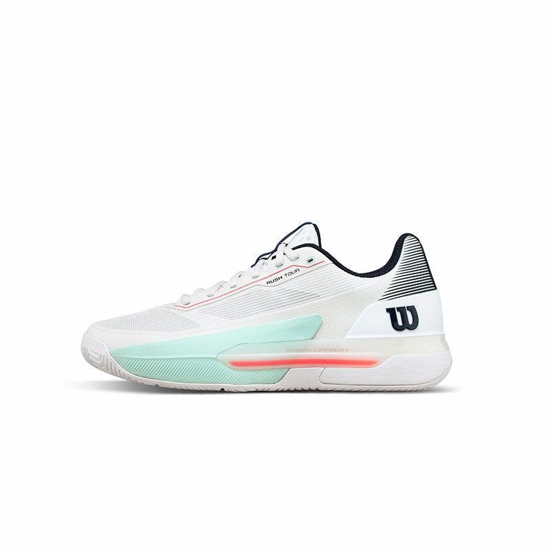 【2026年ひな形】ウイルソン(Wilson) 庭球シューズ 混雑時 周遊旅行5（RUSH TOUR 5 White/Bay/Fiery Coral）オール厚地の外套ひな形 WRS338250+