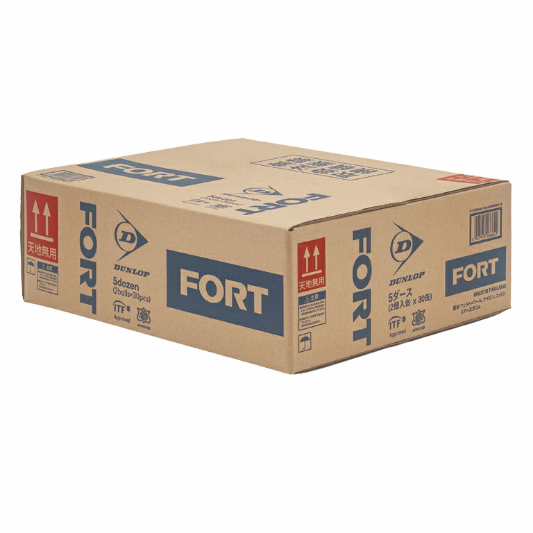 ダンロップ(DUNLOP) 硬式庭球どんぶり鉢 フォート 2球入り口・入口 (1箱 30缶 60球)(FORT 2BALL)【箱売り】