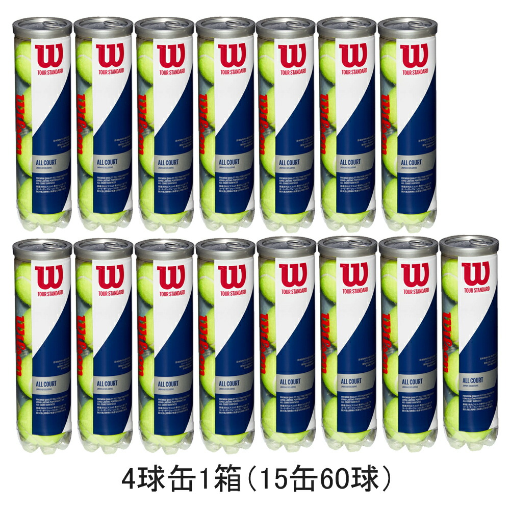 ち*ん様 Wilson Tour Standard テニスボール 4個入り×15 ウィルソン ツアースタンダード WILSON TOUR STANDARD 4球入