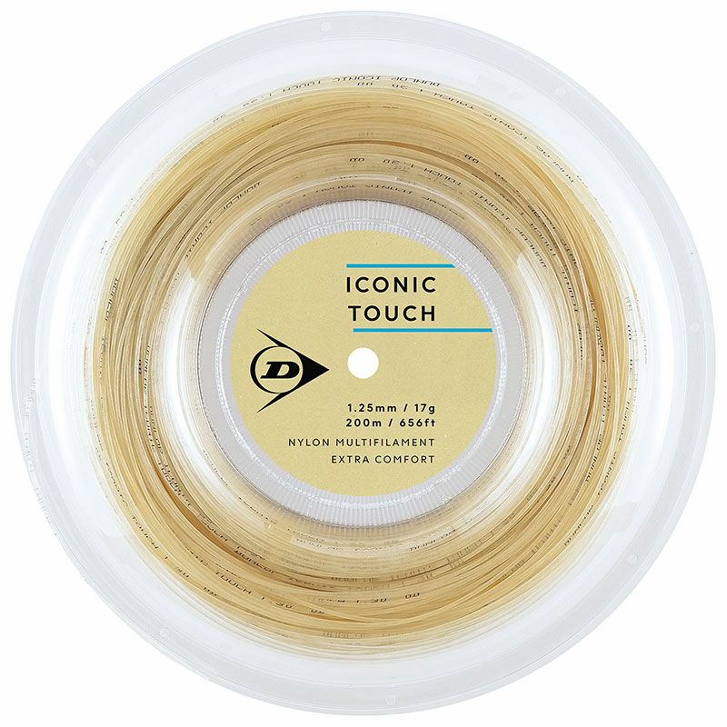 ダンロップ(DUNLOP)ストリング アイコニック・タッチ(ICONIC TOUCH) 200mロール 125/130 DSTA32011|テニスプロショップラフィノ