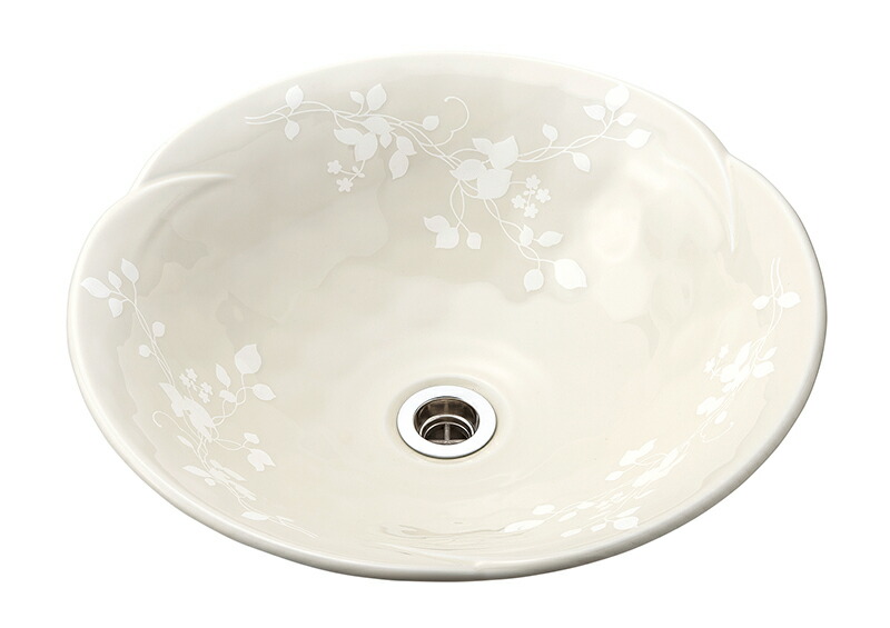 美濃焼 洗面ボウル 陶器 日本製 『ナチュレ 風花ホワイト L φ38cm 』 磁器製 洗面ボウル 丸型 置き型 埋め込み おしゃれ モダン かわいい 和風 洋風 古民家 旅館 ホテル