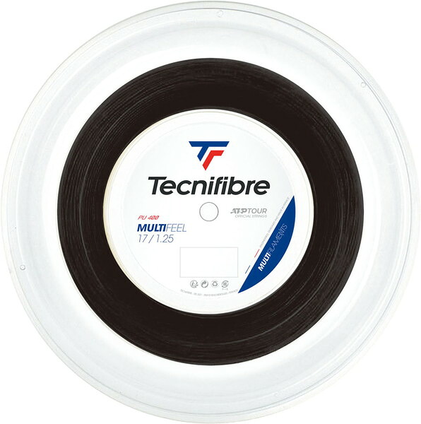 テクニファイバー Tecnifibre 硬式テニスガット BOB 200M MULTIFEEL 1.25 BLACK テニス 硬式ガット 02RMU130XB