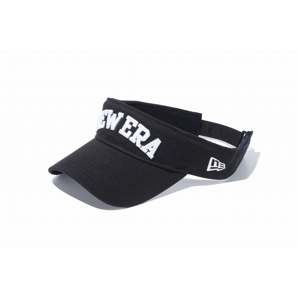 ニューエラ NEW ERA サンバイザー ブラック × ホワイト 11598164 2021超人気