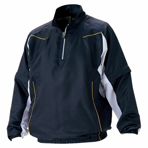 Zett ゼット 長袖 半袖切り替え式ハーフジップジャンパー 野球ソフト ウインドウェア Bov515 2911 買物