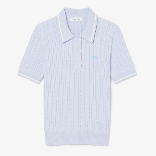 LACOSTE ラコステ ケーブルニットポロシャツ AF097299-J2G レディース 即納あり 12,705円