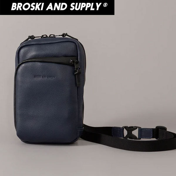 BROSKI AND SUPPLY ブロスキーアンドサプライ BBOM-B1220-NAVY TUBE ショルダーバッグ ラフィートスポーツ