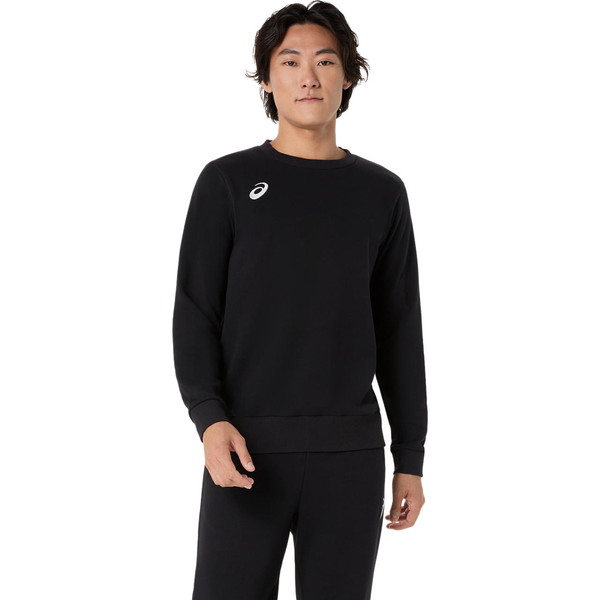 asics アシックス クルーネックスウェット ボディケア フィットネス ウェア 2031F473-001