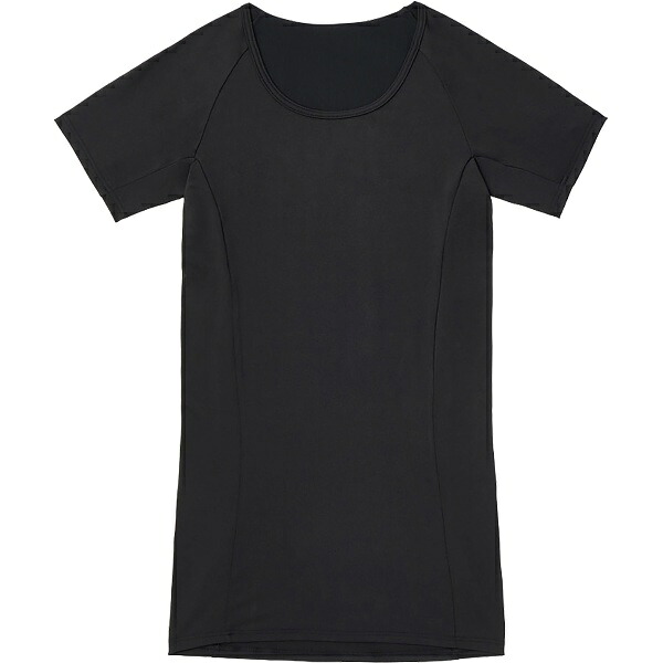PHITEN ファイテン スラッと姿勢インナー Tシャツ 半袖 メンズ ブラック ボディーケア 半袖Tシャツ JG705004-5