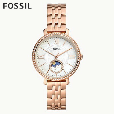 フォッシル FOSSIL 腕時計 Jacqueline サンムーン マルチファンクション ローズゴールドトーン ステンレススチールウォッチ ES5165 レディース 正規品 ラフィートスポーツ