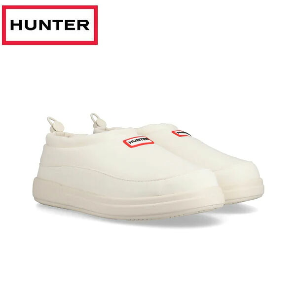 返品交換不可 期間限定セール ハンター HUNTER ユニセックス イン アウト ビーガン スエード スリッパ シェイデッド ホワイト UFF7114REN-SHW シューズ