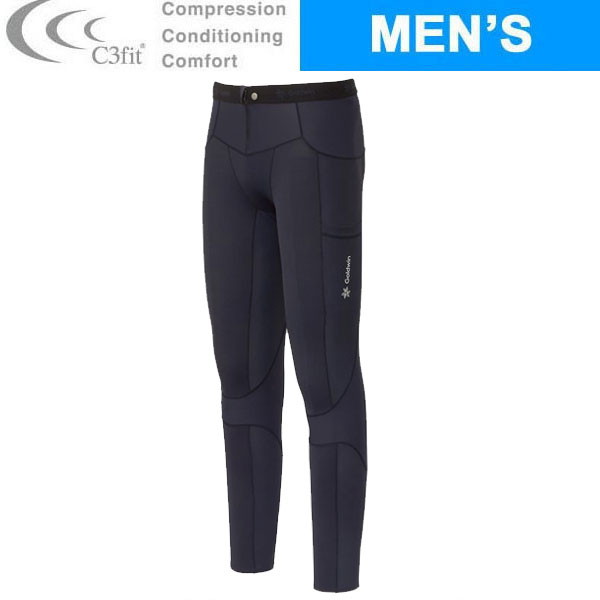 C3fit フォーカスサポートロングタイツ GC14158　ブラック　XLサイズ ロングタイツフォーカスサポートロングタイツGC14158 BK