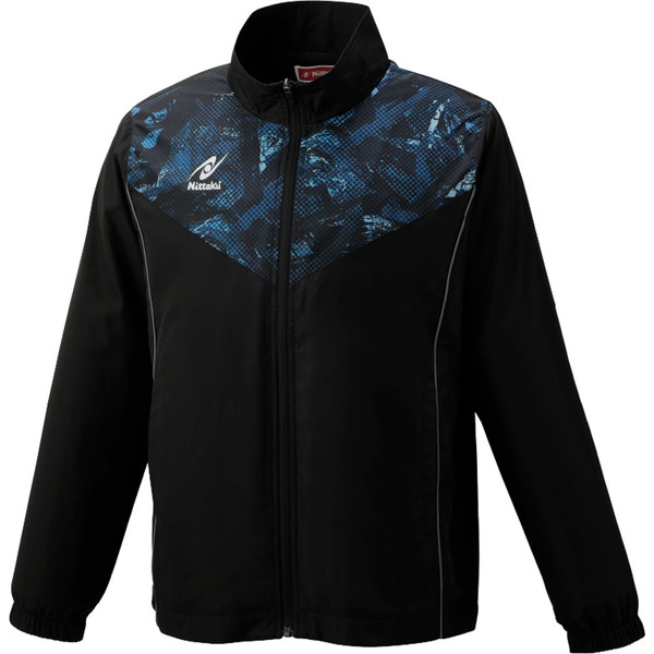 Nittaku （ニッタク） 卓球 ゲームシャツ・パンツ SVライトウォーマーシャツ 【ブルー】 NW-2800 09 ゲームシャツ ウォームジャケット メンズ・レディース 男性用・女性用 黒 2024 {NP} nw2800-09_1.jpg