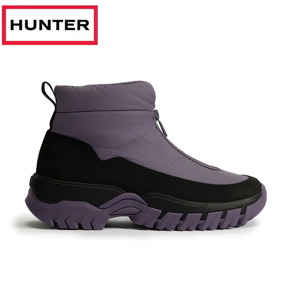 ハンター HUNTER ユニセックス イントレピッド ワンダラー アンクル ジップ スノー ブーツ ブラック ドリーミーグレープ UFS7118WWU-BGR シューズ｜Lafitte ラフィートスポーツ