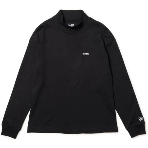 NEWERA ニューエラ Womens 長袖 ハイネック ウォーム Tシャツ ワードロゴ ブラック ゴルフ レディース 14669808