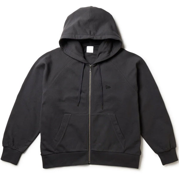 NEW ERA ニューエラ Womens 裏毛 スウェット フルジップフーディー ガーメントダイ チャコールグレー レディース 14674664