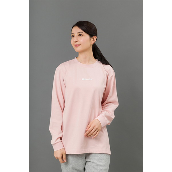 ミカサ MIKASA マルチスポーツ 長袖Tシャツ ピンク ユニセックス 2601-P