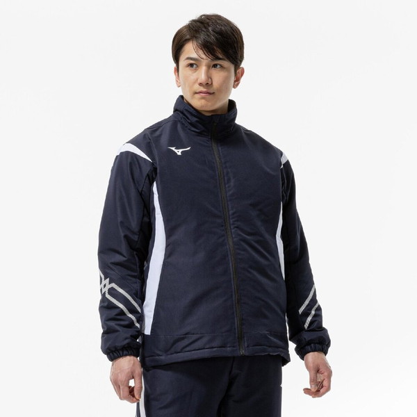 返品交換不可 大特価 MIZUNO ミズノ 吸湿発熱 MCライン ブレスサーモ中綿ウォーマージャケット シャツ メンズ 32MEC63011｜Lafitte ラフィートスポーツ 7,579円