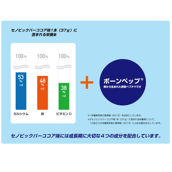 セノビックバーココア味 9本入り 35404 ウィングラム×ロート製薬 成長期応援食品 激安通販ショッピング