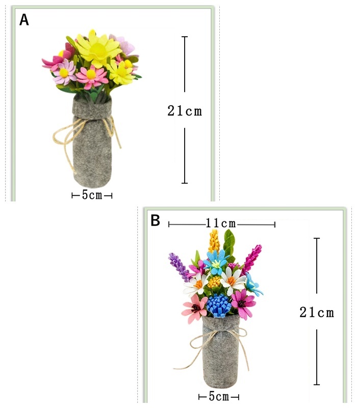 市場 送料無料 花束 オブジェ ハンドクラフト フラワー お花 置き物 手芸キット フェルト ハンドメイド 手作りキット