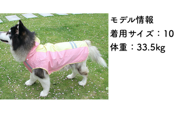 送料無料レインコート犬の服犬服雨服雨具フード付きドッグウェア中型犬用大型犬用反射テープ防水梅雨対策お出かけ濡れない着せやすい