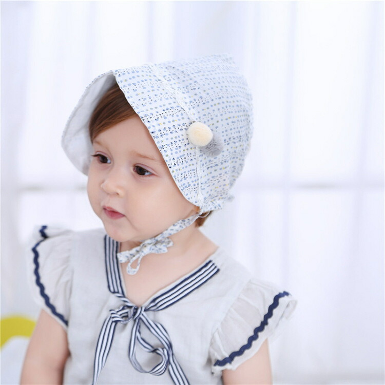 送料無料 帽子 子供用 ボンネット 女児 かわいい 可愛い あご紐付き 赤ちゃん ぼうし 新生児 ベビー用 レース 女の子 フリル