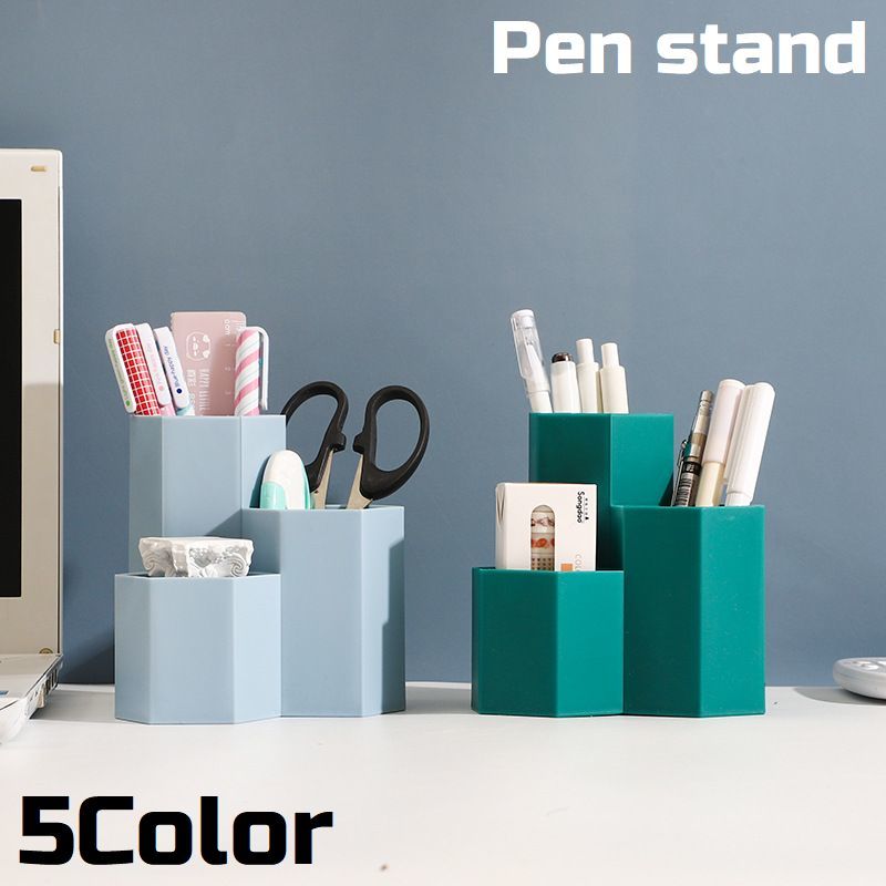 楽天市場】送料無料 ペン立て ペンホルダー ペンスタンド 六角形