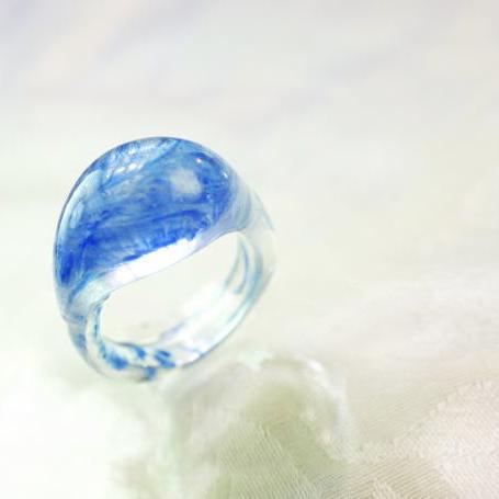 『Freezing ice』 ガラスアクセサリー リング・指輪 デザインタイプ｜ラフォルム 店