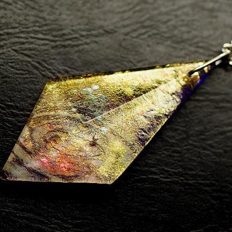 『銀河百花繚乱 ～ 金襴の宙 ～』 ガラスアクセサリー ネックレス・ペンダント 立体造形タイプ 26,699円