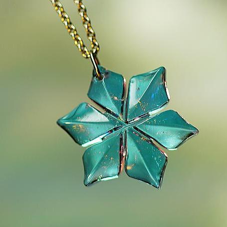 楽天市場】『夕紫に染まる頃』 ガラスアクセサリー ネックレス