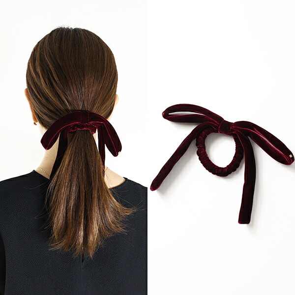 Alexandre de Paris アレクサンドルドゥパリ ヘアゴム LE VELOURS LUCIE Scrunchie TPY-18556 レディース ポニー ベロア リボン ヘアアクセサリー LaG Onlinestore