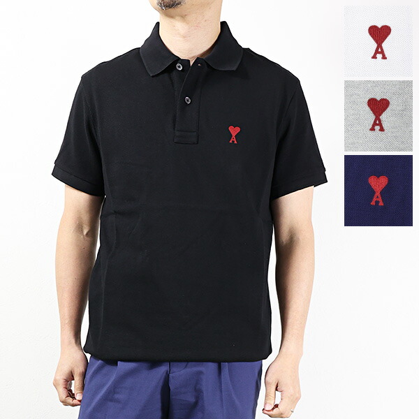 楽天市場】AMI PARIS アミ パリス ポロ ニット Polo Long Sleeve T
