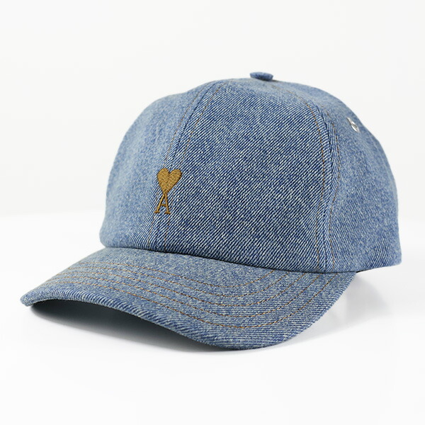 AMI PARIS アミ パリス ベースボールキャップ Logo Baseball Cap UCP264 DE0046 メンズ レディース ウォッシュドデニム ハートロゴ刺繍 帽子 LaG Onlinestore