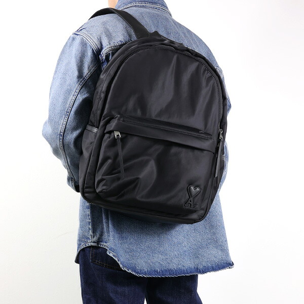 AMI PARIS アミ パリス バックパック Marcel Nylon Backpack マルセル ULL728 AW0001 メンズ レディース リュック デイパック ハートロゴ ナイロン 鞄 LaG Onlinestore 42,900円