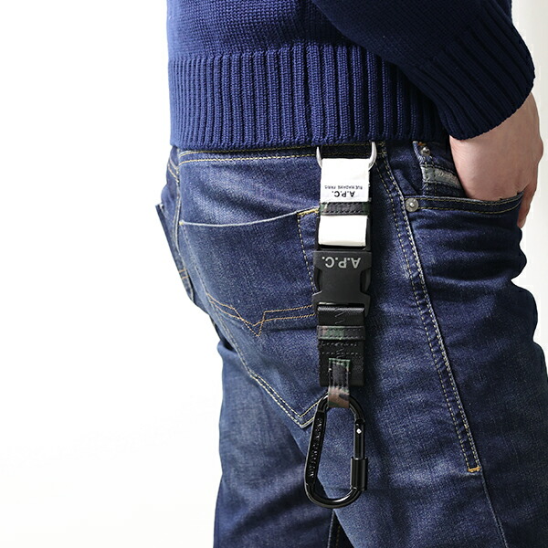 ☆韓国の人気☆【A.P.C.】☆アペセ ラウンド キーリング☆ A.P.C. アーペーセー キーリング APC KEYRING キーホルダー