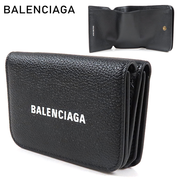 しました Balenciaga - BALENCIAGA 三つ折り財布ミニウォレット本日