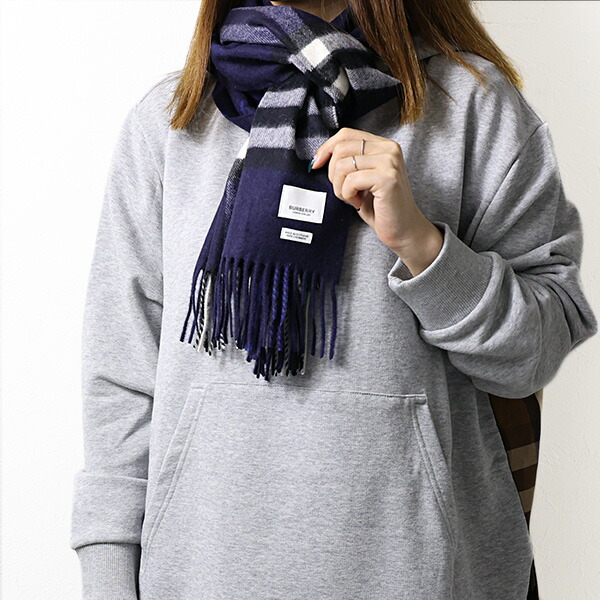 未使用級 BURBERRYカシミヤウール ロングマフラー メガチェック ネイビー 楽天市場】BURBERRY バーバリー マフラー HALF MEGA CHECK