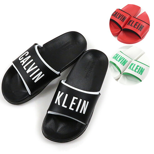 カルバンクライン Viggo Logo Sliders Black スライダーサンダル カルバンクライン Viggo Logo Sliders Black スライダーサンダル