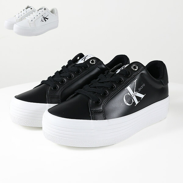 Calvin Klein Jeans カルバンクラインジーンズ スニーカー Leather Platform Sneaker YW0YW00847 レディース 厚底 レザー ローカット シューズ 靴 LaG Onlinestore｜LaG OnlineStore　店 9,926円