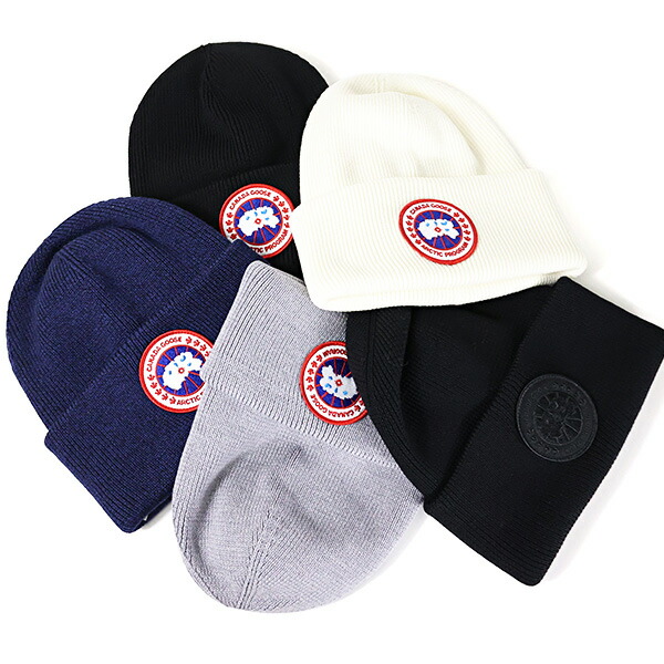 CANADA GOOSE カナダグース ニット帽 Logo Beanie アークティック トゥック 6936M メンズ ウール ニットキャップ ロゴパッチ 帽子 LaG Onlinestore|LaG OnlineStore 店