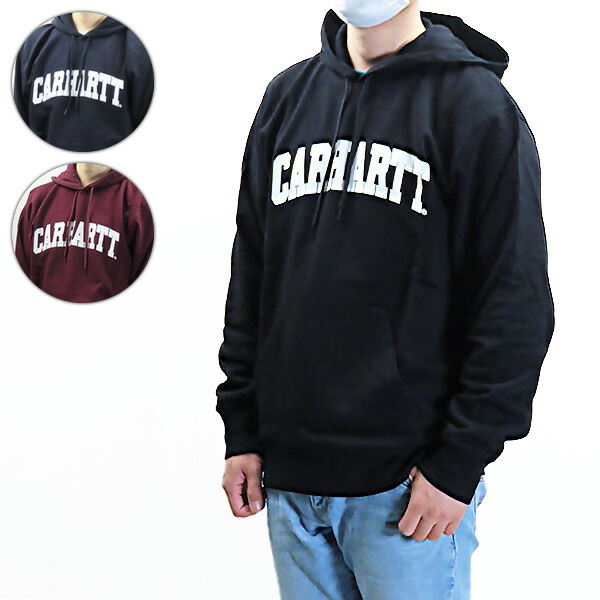CARHERTT カーハート Hooded University Sweatshirt I028958 00B 0D2 0IU スウェット トレーナー パーカー フーディー ロゴ プリント 長袖 メンズ LaG Onlinestore