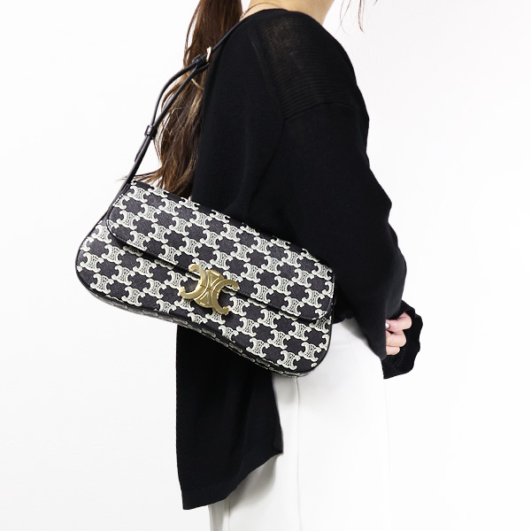 楽天市場】CELINE セリーヌ Small Triomphe Bucket Bag スモール